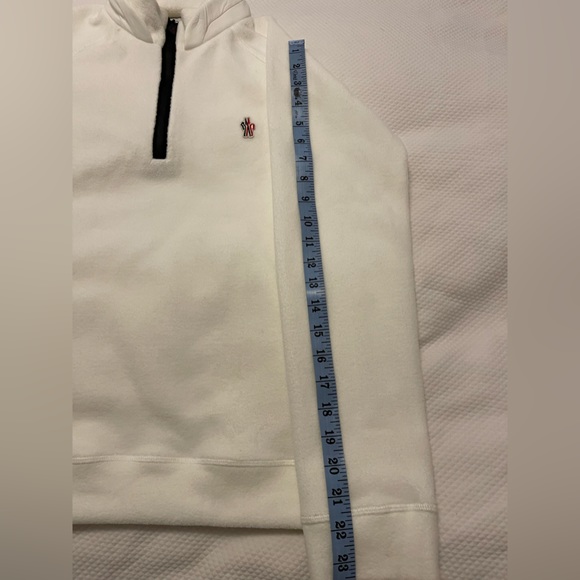 NWOT Moncler Grenoble Logo-patch zip-up Sweatshirt Size 14y - Picture 7 of 8